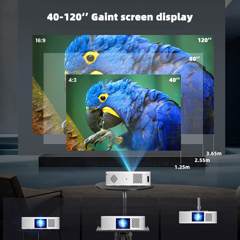 HD Projector - 720p Wireless Home Theater Portable Projector