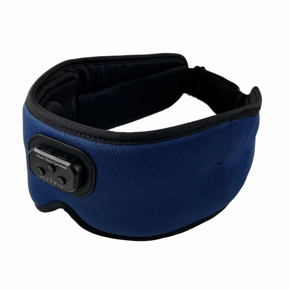 Bluetooth Sleep Mask - 3D Ice Silk with White Noise & Music
