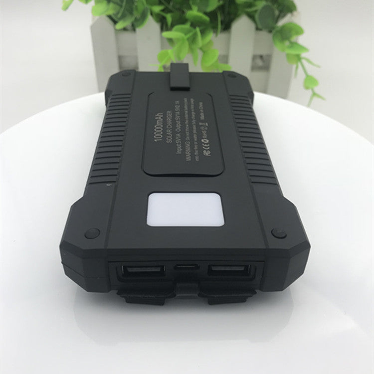 Solar Power Bank 8000mAh - Waterproof Outdoor Portable Charger