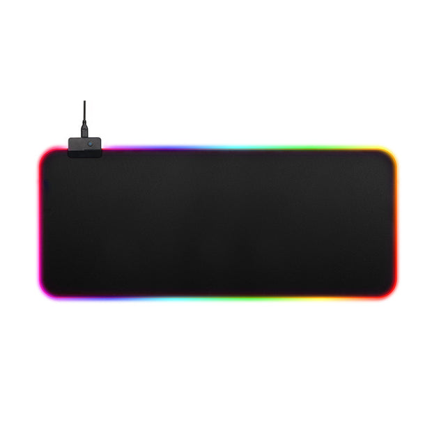 RGB LED Gaming Mouse Pad - Extended Large Desk Mat with 11 Lighting Modes USB Powered