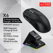 X6 Tri-Mode Gaming Mouse - PAW3395 Sensor with RGB Wireless Bluetooth