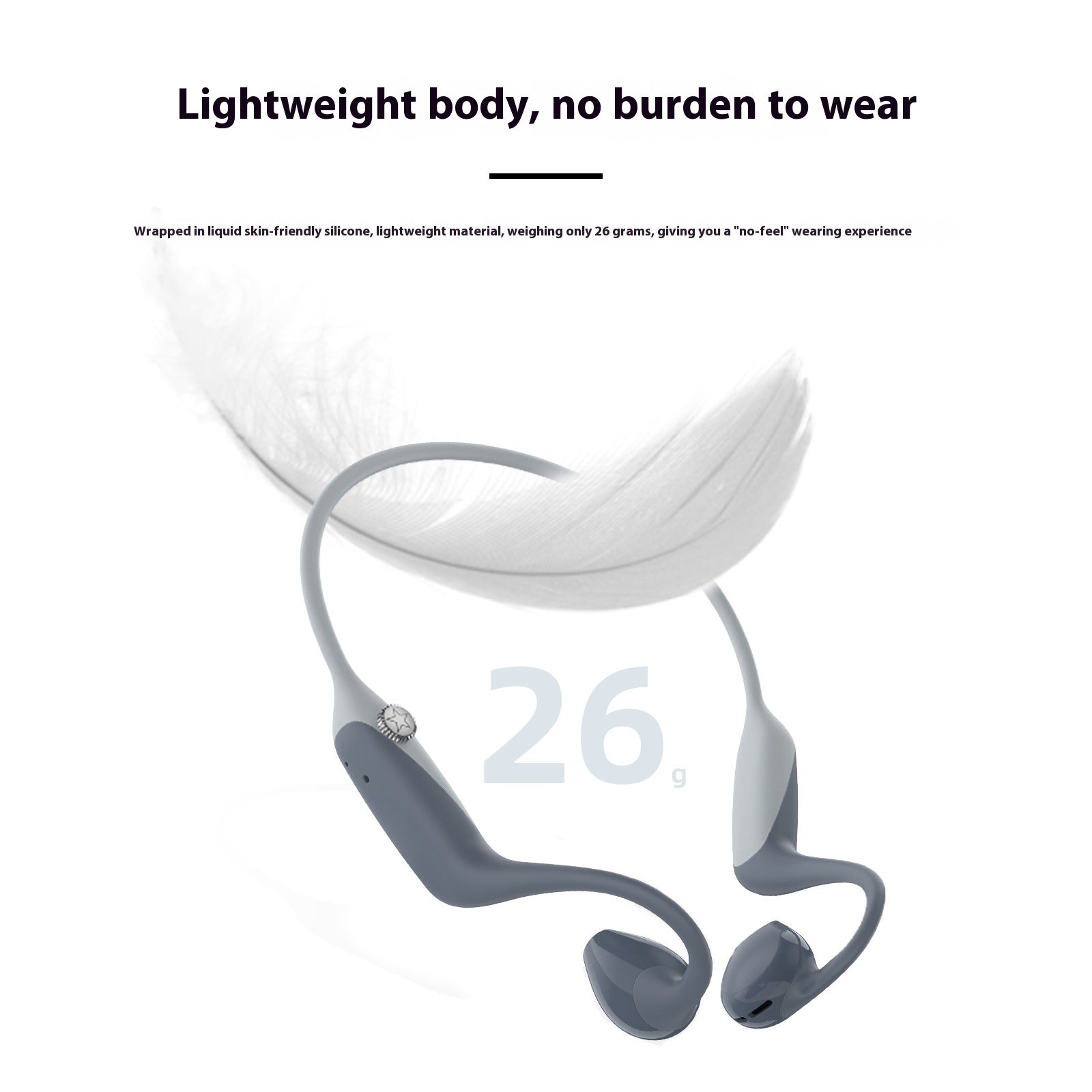 Bone Conduction Bluetooth Headset - Open-Ear Sports Wireless Earphones