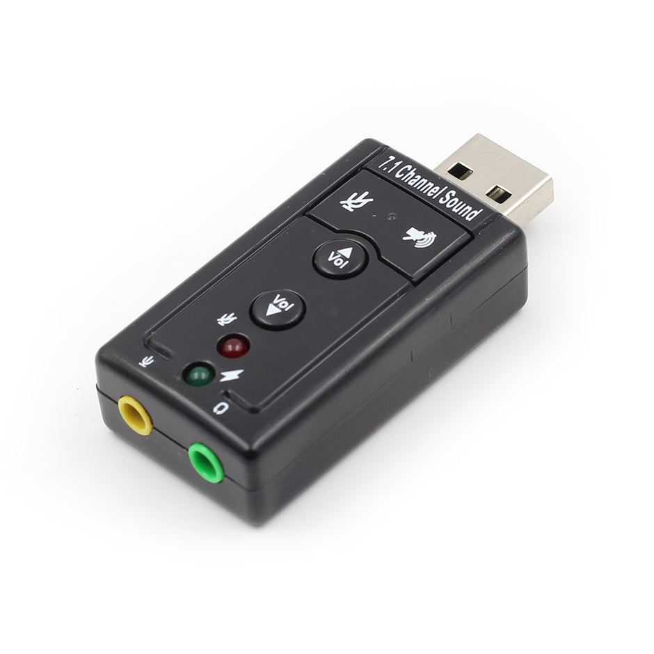 USB 7.1 Sound Card - External Audio Adapter for PC & Laptop