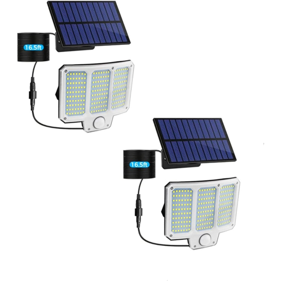 210 LED Solar Motion Sensor Light - Super Bright Outdoor Security Wall Lamp