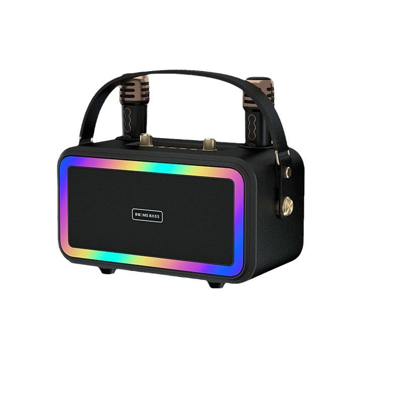 Karaoke Speaker System - Portable Bluetooth Speaker with Dual Microphones
