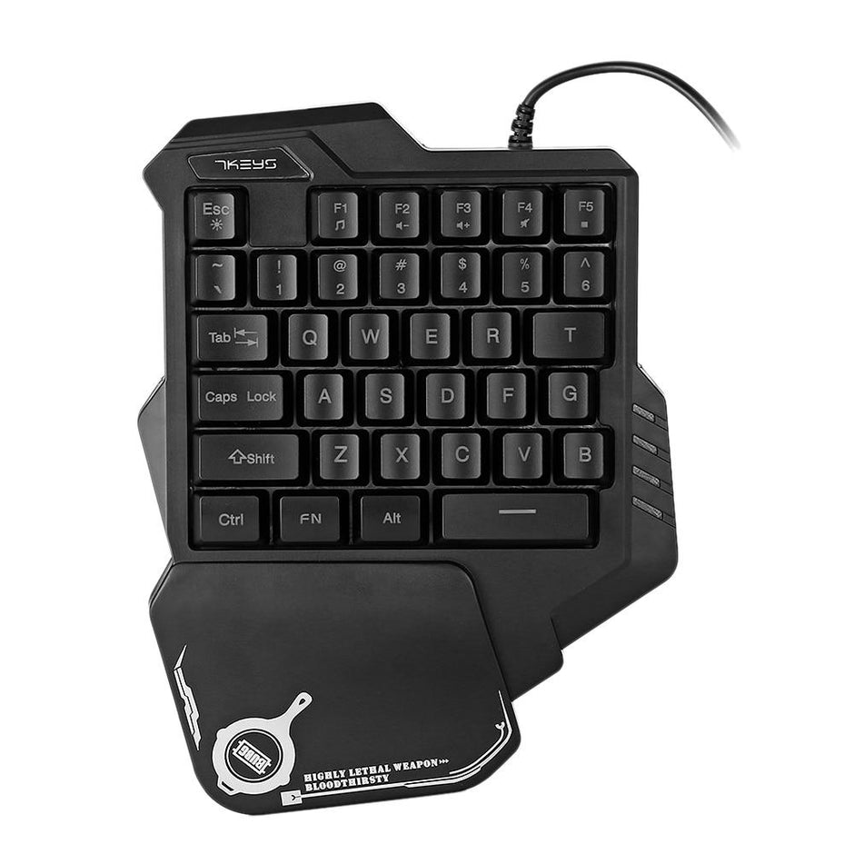 One-Handed Gaming Keyboard - RGB Mechanical Keypad for PC