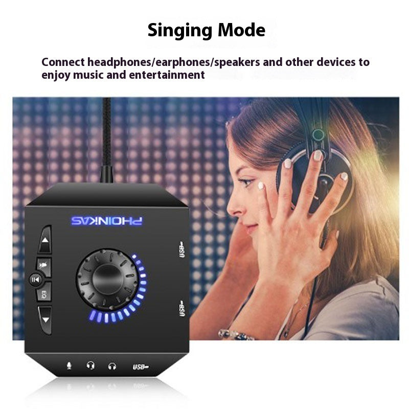 USB External Sound Card - 3.5mm Audio Adapter for PC, Laptop & PS4