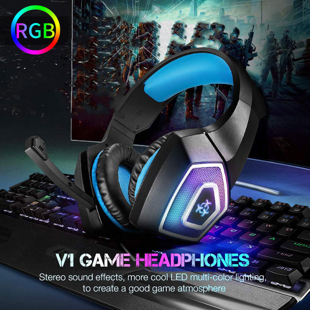 RGB Gaming Headset - 50mm Drivers with Noise Canceling Mic