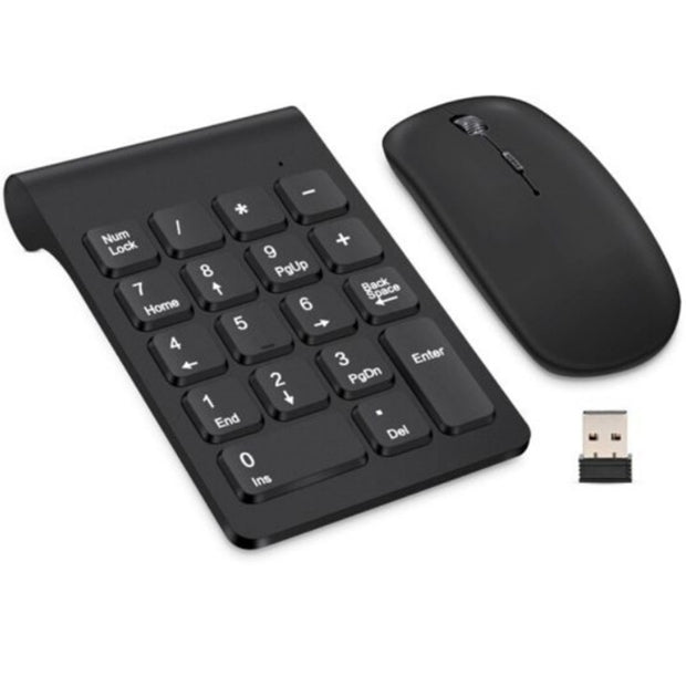 Wireless Mini Keyboard & Mouse - 2.4G Compact Combo