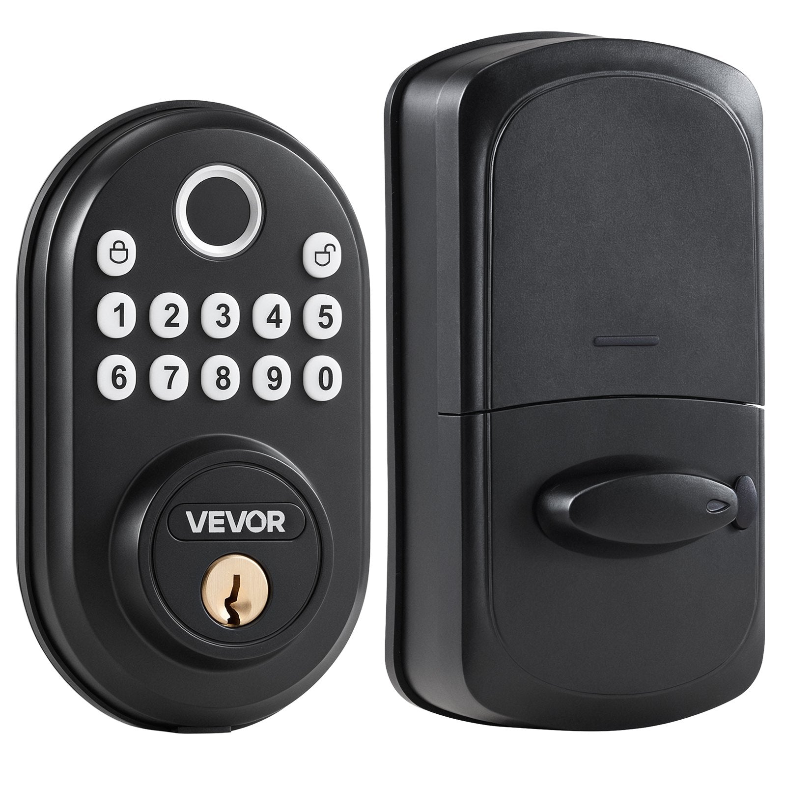 Fingerprint Door Lock Keyless Entry Door Lock Password And Key Unlock