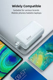 65W GaN Interchangeable Head Fast Charger - QC3.0 Travel Adapter