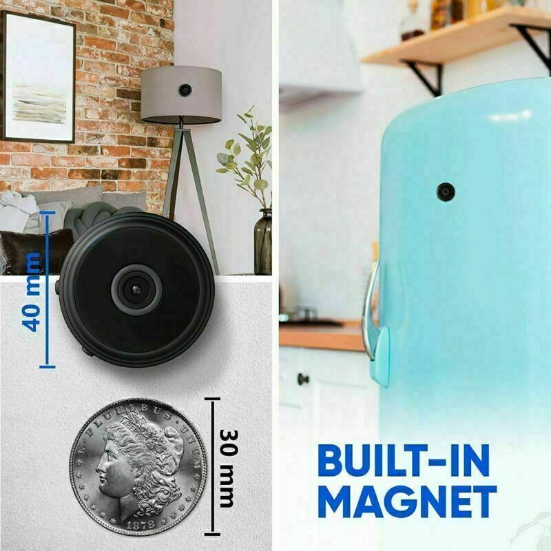 Mini Hidden Spy Camera - 1080P HD WiFi Security Camera with Night Vision | Wireless Nanny Cam