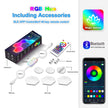 Hexagonal Smart Wall Lights - RGB LED Gaming Room Decor with App Control