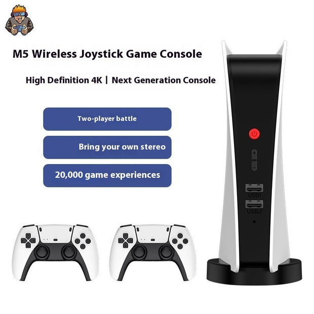 M5 Retro Handheld Game Console - Classic Gaming with Dual Controllers