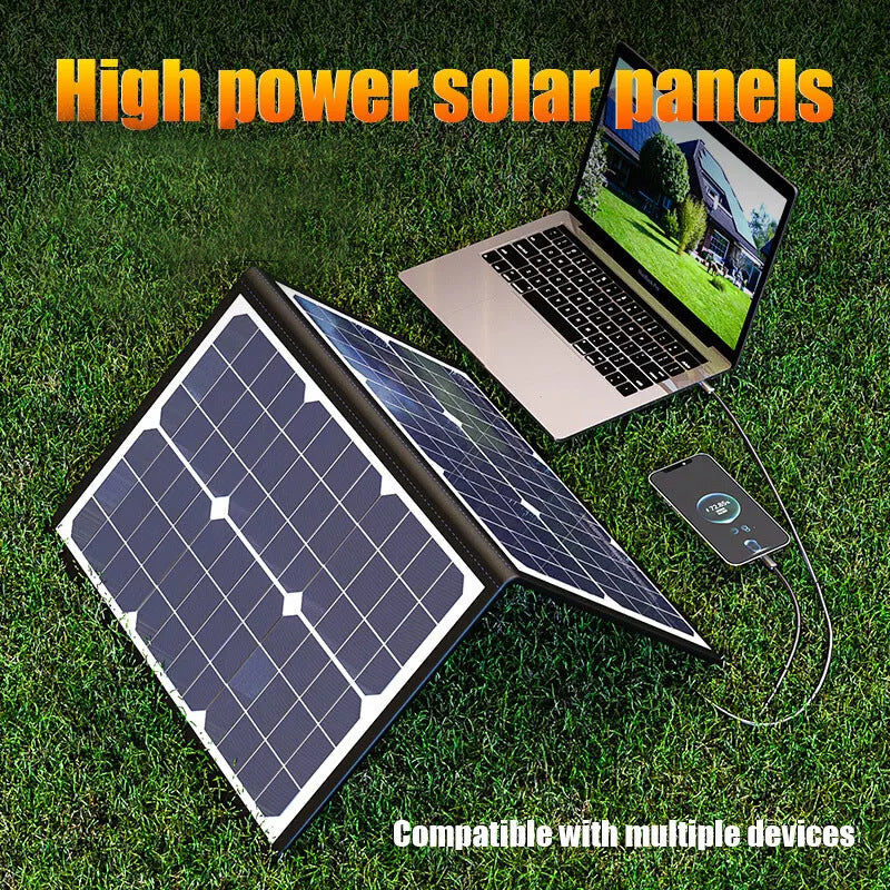 40W Portable Solar Panel Charger - Foldable Solar Power for Camping