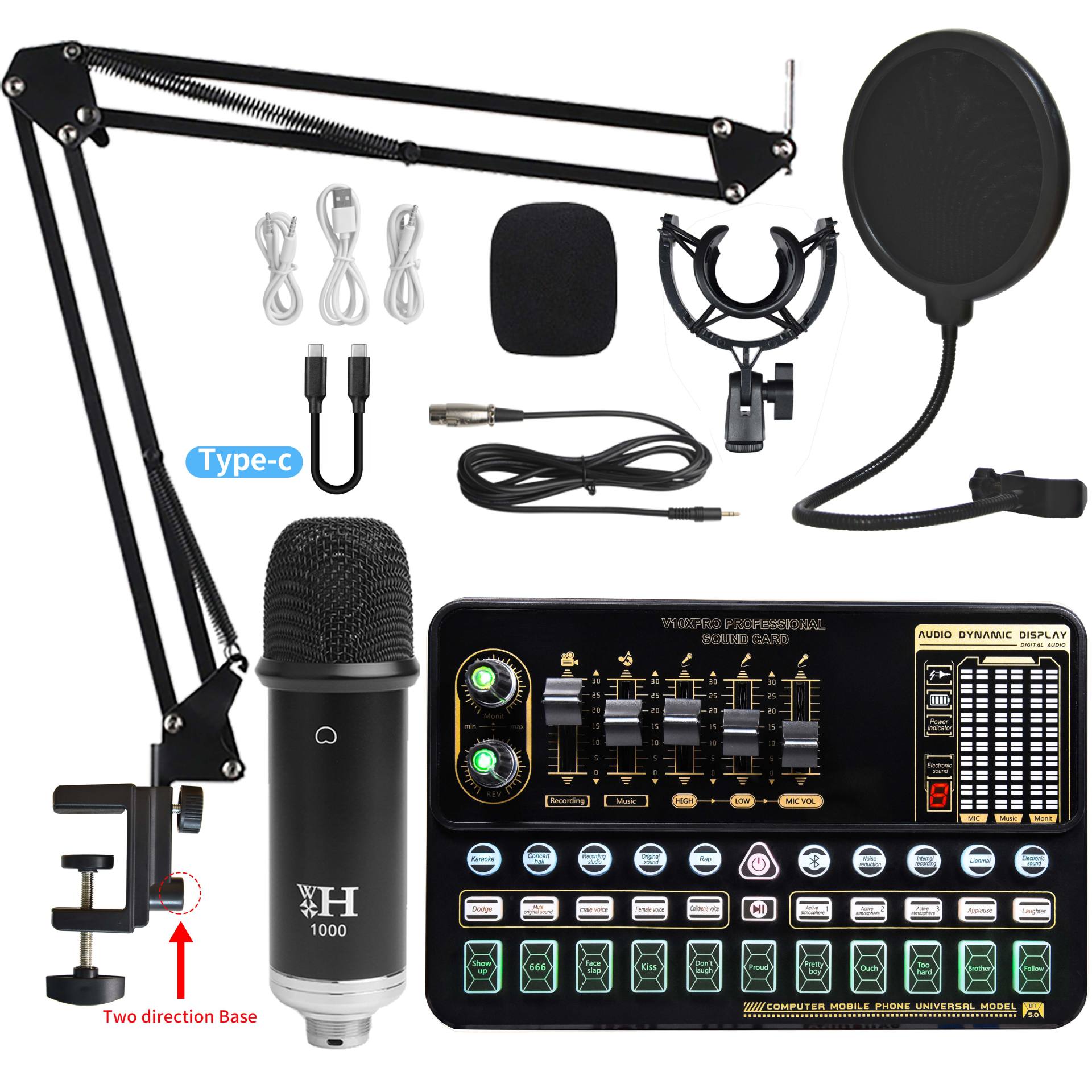 Professional Streaming Microphone Kit - Complete Broadcast Bundle