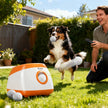 Automatic Dog Ball Launcher - Rechargeable Fetch Machine with Remote Control for Medium to Large Dogs