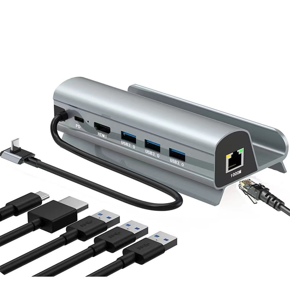Steam Deck Docking Station - 6-in-1 USB-C Hub with HDMI & Ethernet