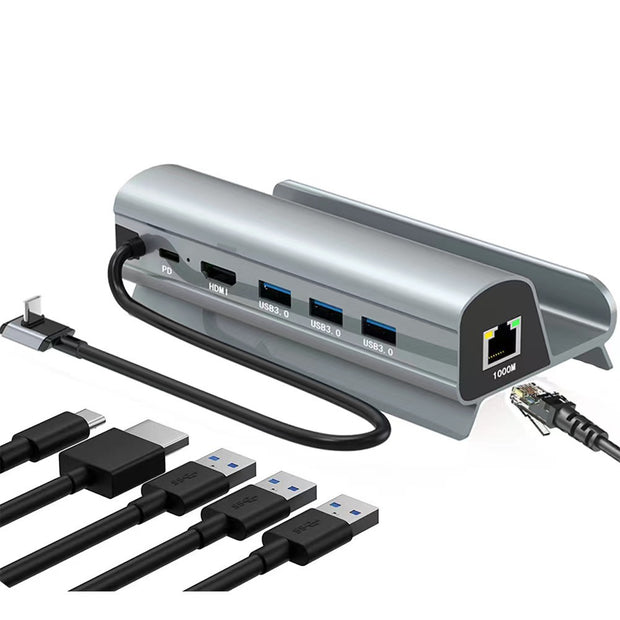 Steam Deck Docking Station - 6-in-1 USB-C Hub with HDMI & Ethernet