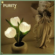 Tulip Lamp - LED Flower Table Lamp with Dimmable Touch Control | USB Rechargeable Night Light