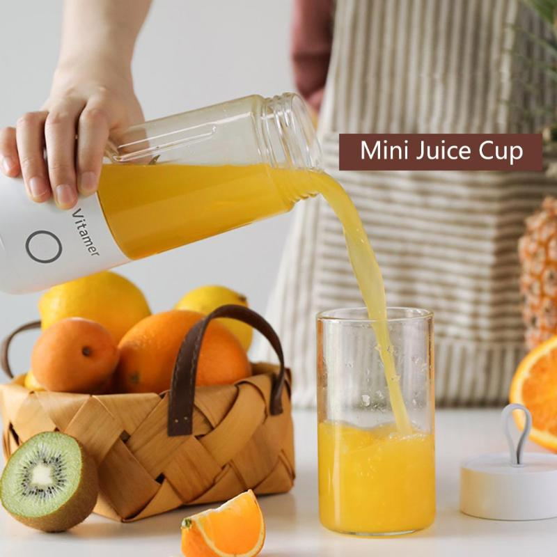 Portable Blender 350ml - USB Rechargeable Personal Smoothie Blender Juicer Cup