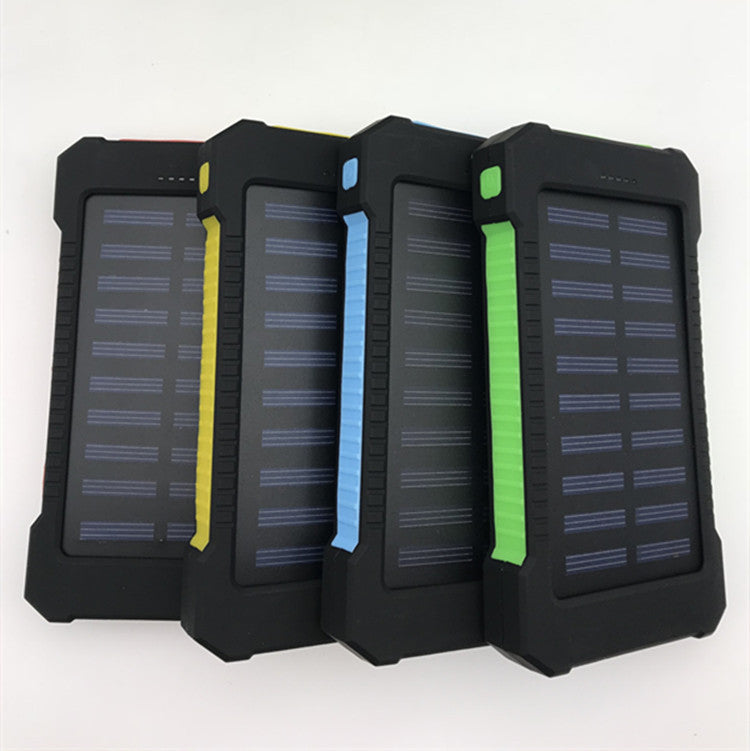 Solar Power Bank 8000mAh - Waterproof Outdoor Portable Charger