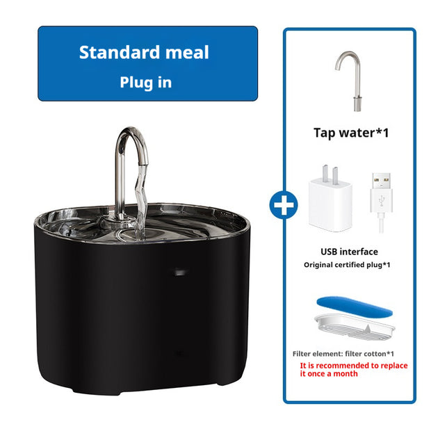 Smart Pet Water Fountain - Automatic Cat Water Dispenser with Filter and Alloy Faucet