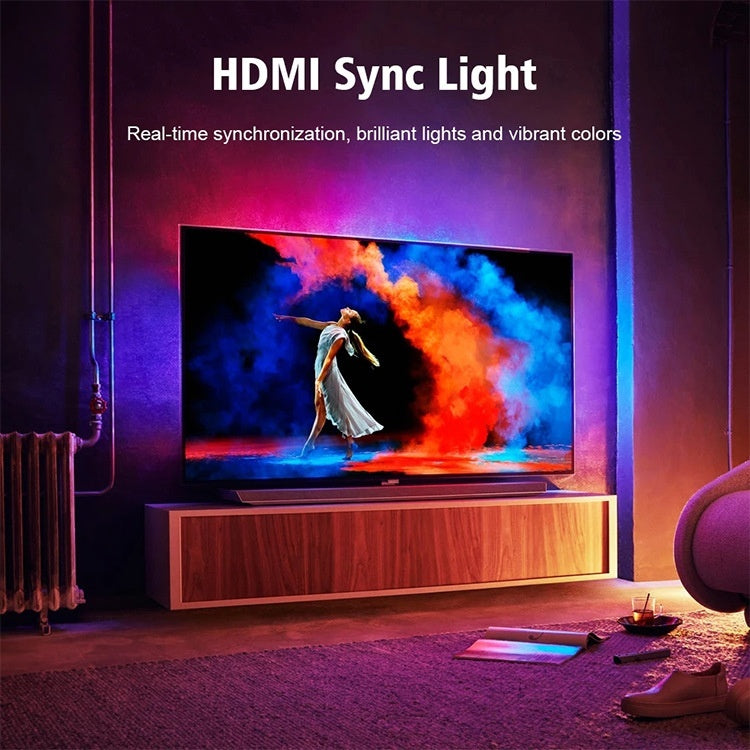 TV Ambient Backlight - Smart Sync LED Strip with App Control