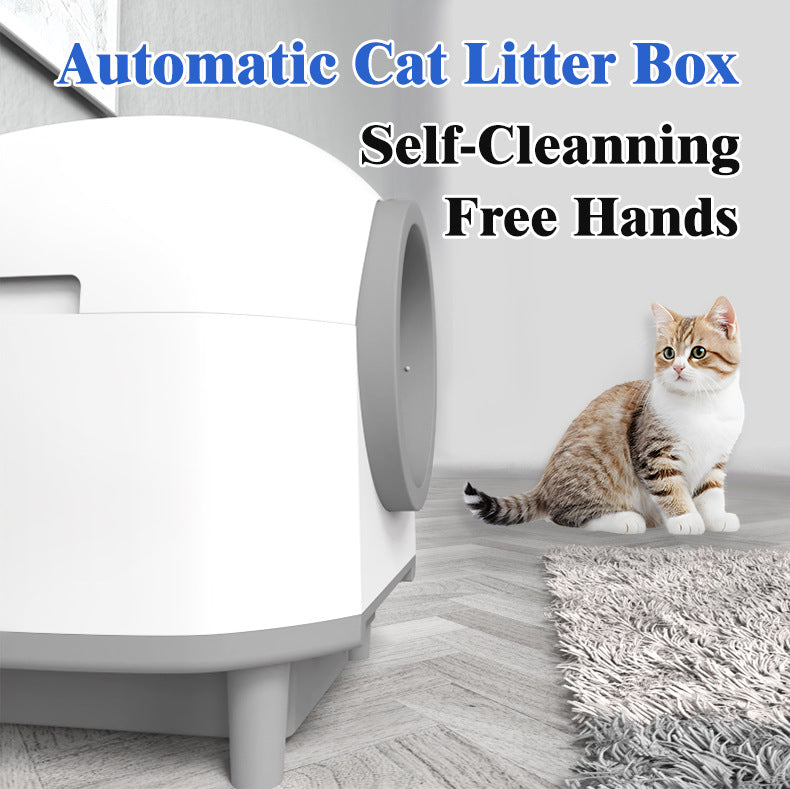 Smart Automatic Cat Litter Box - Fully Enclosed Self-Cleaning Intelligent Litter Box