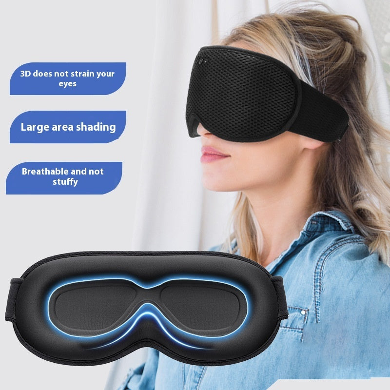Bluetooth Sleep Mask - 3D Contoured Eye Mask for Travel & Sleep