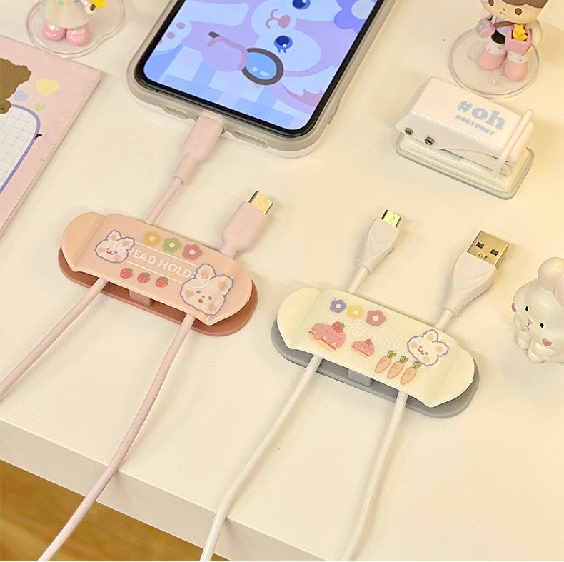 Cable Organizer Clips - Desktop Charging Cable Management 4-Pack