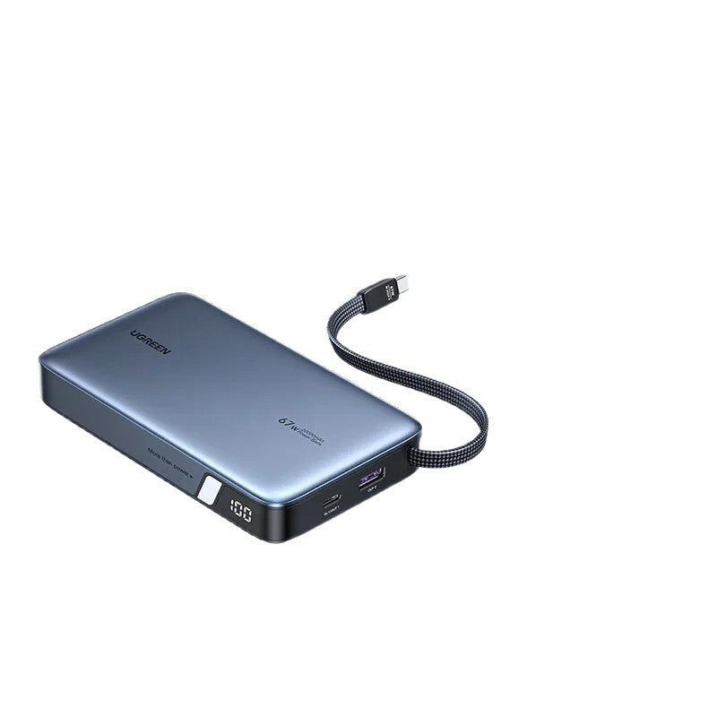 UGREEN 20000mAh Power Bank - 67W-165W Fast Charging with Built-in Cable