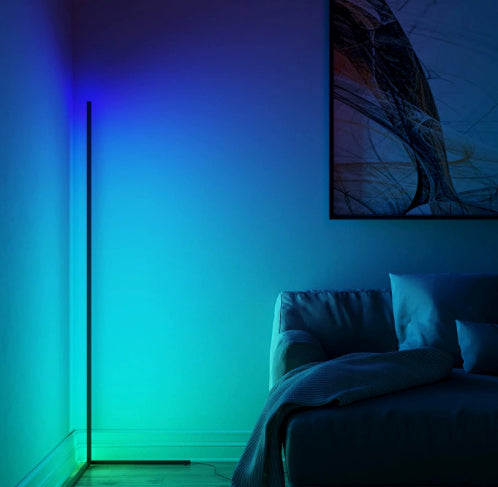 Modern LED Floor Lamp - Minimalist Linear Design for Living Room & Bedroom