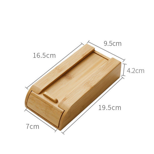 Wooden Under Desk Storage Drawer - Natural Wood Hidden Organizer
