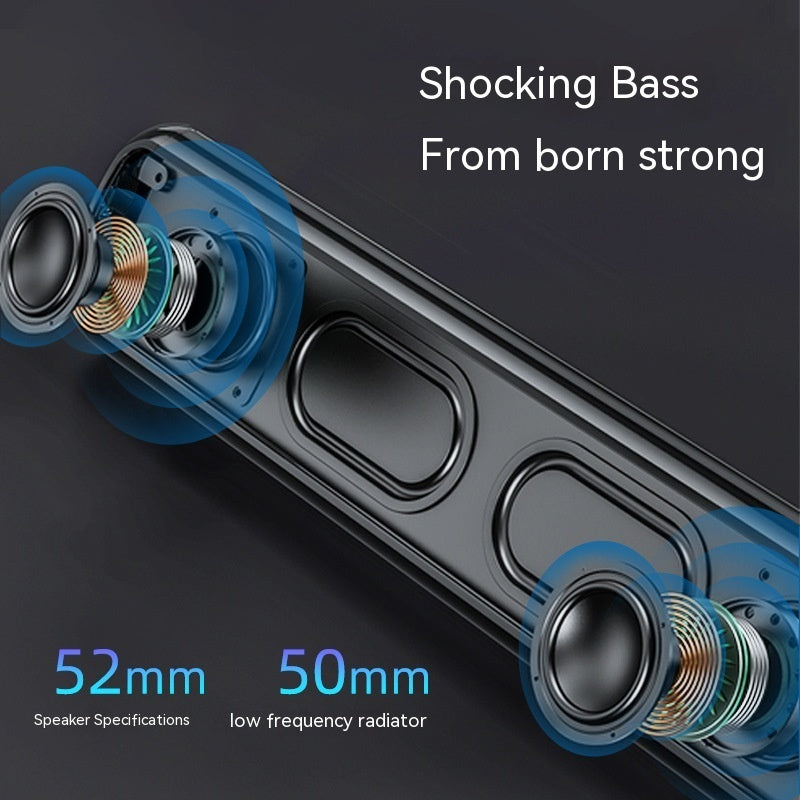 TV Soundbar - Bluetooth 5.1 Surround Sound Speaker with 18000mAh Battery