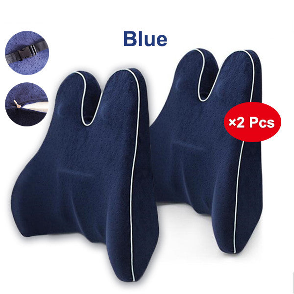 Orthopedic Lumbar Support Cushion - Memory Foam Back Support Pillow