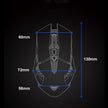 Silent Wireless Bluetooth Gaming Mouse - Rechargeable Dual Mode with 800mAh Battery