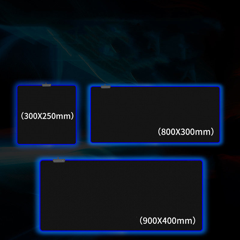 RGB LED Gaming Mouse Pad - Oversized Luminous Desk Mat with Multiple Lighting Colors