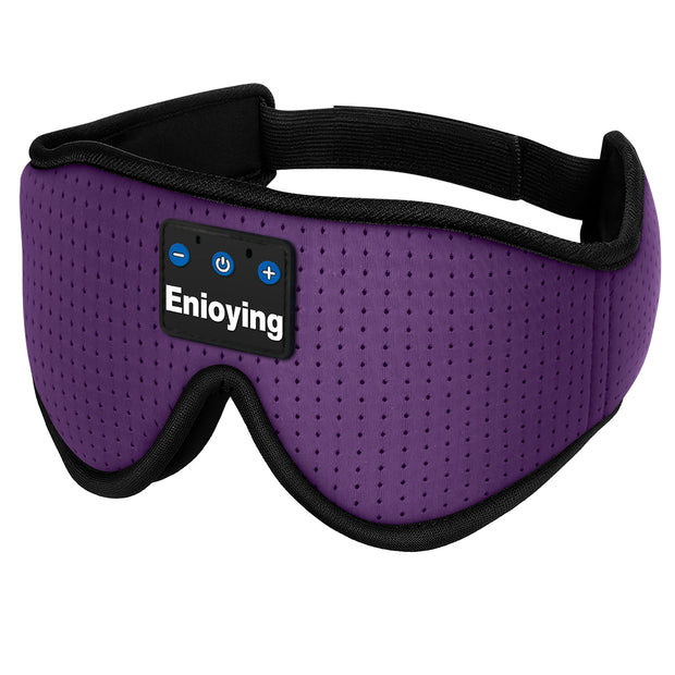 3D Bluetooth Sleep Mask - Wireless Music & Calls with 14Hr Battery