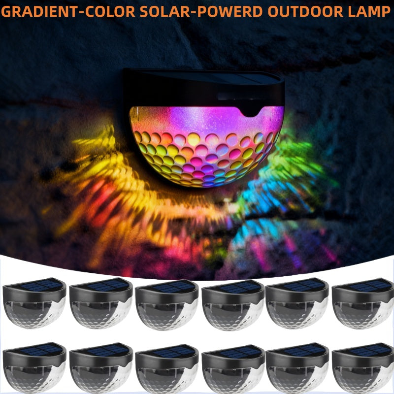 Solar Fence Lights 6-Pack - Waterproof LED Deck Step Lights | IP65 Outdoor Post Wall Lighting