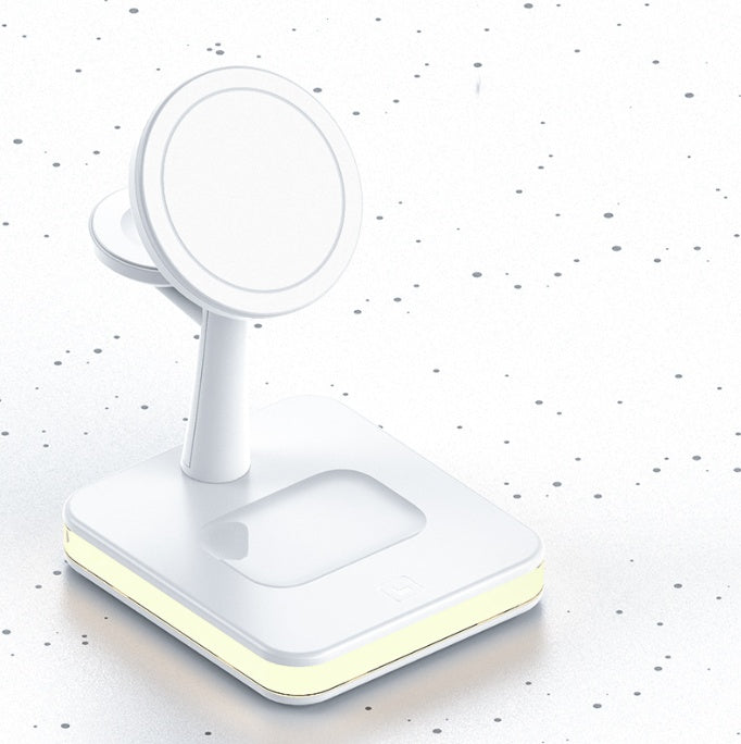 4-in-1 Magnetic Wireless Charger Stand - Fast Charging Dock Station