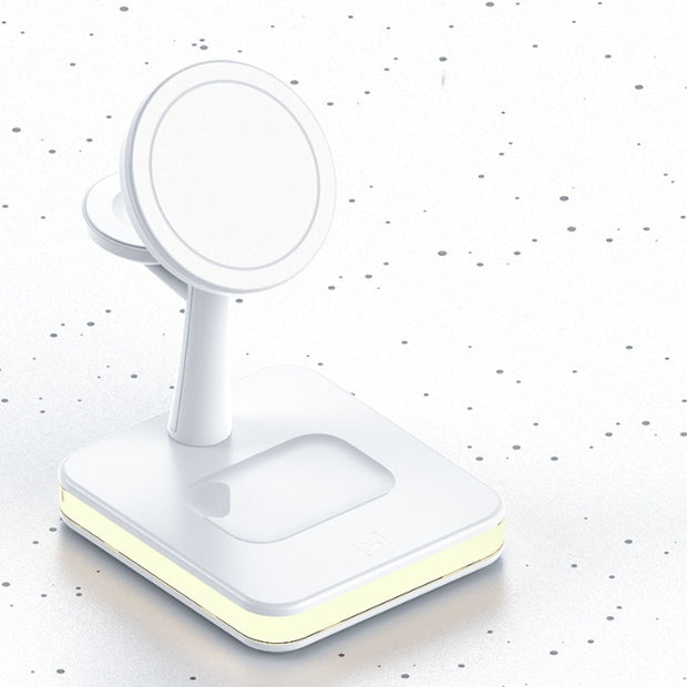4-in-1 Magnetic Wireless Charger Stand - Fast Charging Dock Station