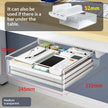 Stackable Storage Box - Transparent Desk Organizer with Lid