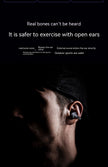 Bone Conduction Clip-On Headset - Wireless Bluetooth Earphones with 8-Hour Battery