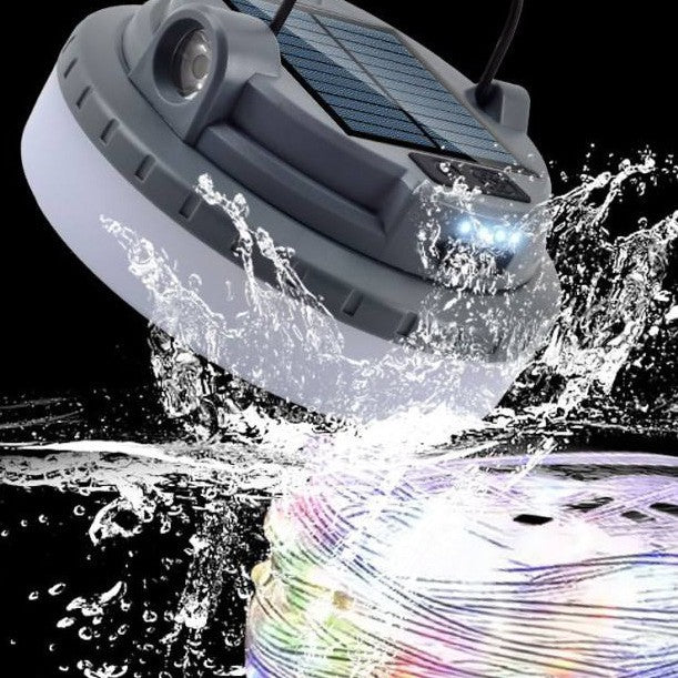 Solar LED Camping Light - Multi-Function USB Rechargeable Lantern