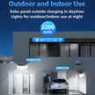348 LED Solar Motion Sensor Lights Outdoor - 2500LM Waterproof Security Light with Remote | 3 Heads