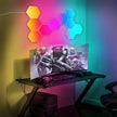 Smart Hexagon LED Lights - Voice & App Control for Gaming Setup