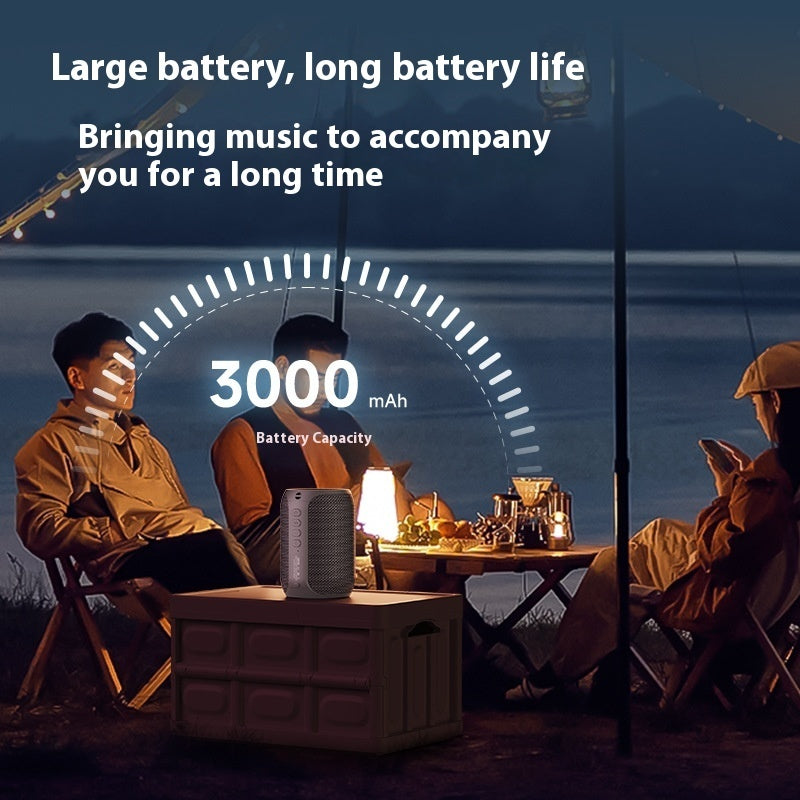 Portable Bluetooth Speaker - 12W Outdoor Wireless Speaker with Subwoofer
