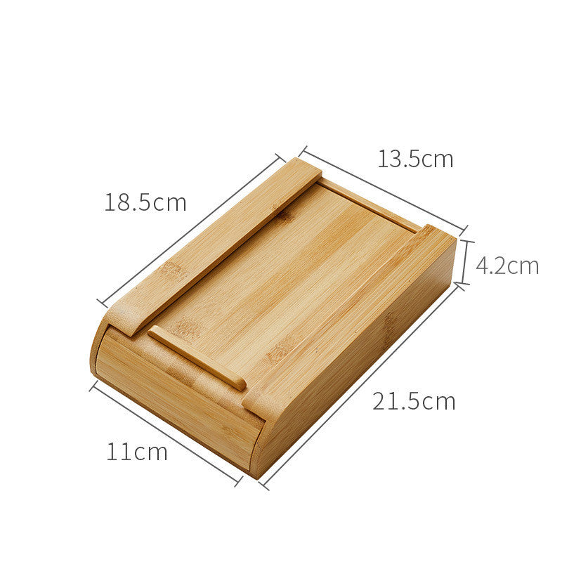 Wooden Under Desk Storage Drawer - Natural Wood Hidden Organizer