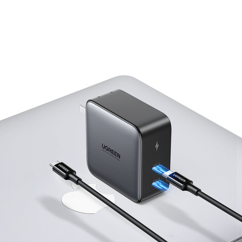 100W GaN Multi-Port Desktop Charger - Fast Charging Station with Cable